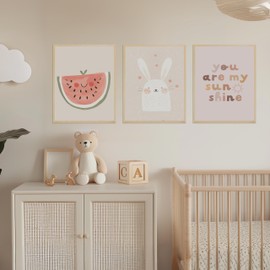 Kidsmood - Affirmation Poster for Children's Room - Encouraging Pictures for Children's Room Girls & Boys - Baby Room Decoration - Wall Pictures Animals for Children's Room Decoration [Sunshine | 21 x