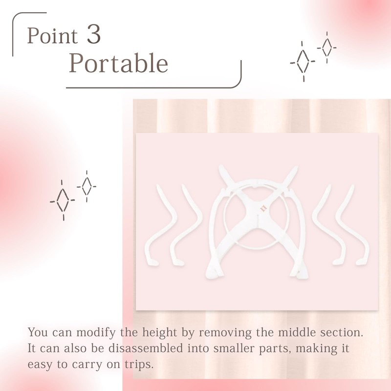 LINEASTORIA Wig Stand - Compact and easy to carry -