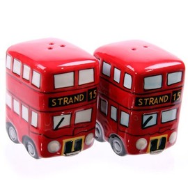 London Routemaster Bus Novelty Ceramic Salt & Pepper Set by Cruet Sets