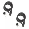 Windsor Paquete De 2 Candados Cable Acero De 2 Metros