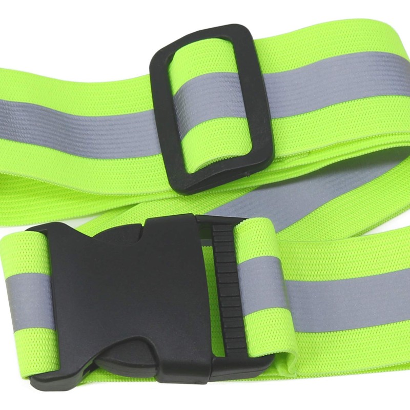 com-four® 5-piece reflector set, stretchy reflective tape and snap bracelets