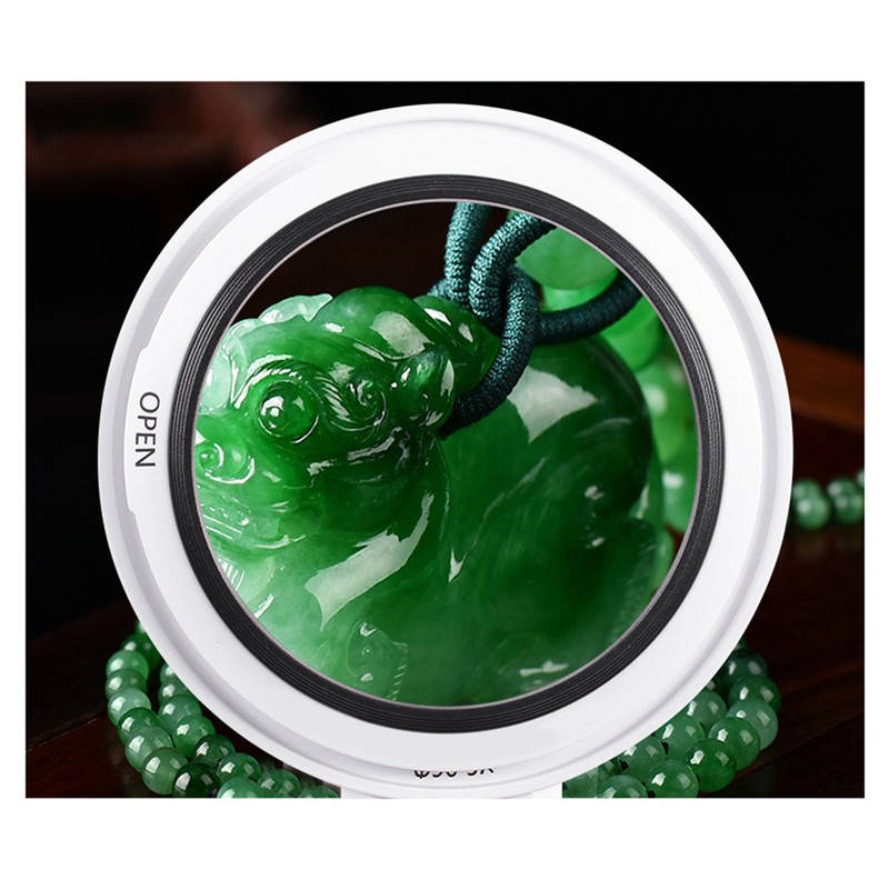 Magnifying Glass 5X 3X 10X Handheld Magnifier 3 Color Adjustable