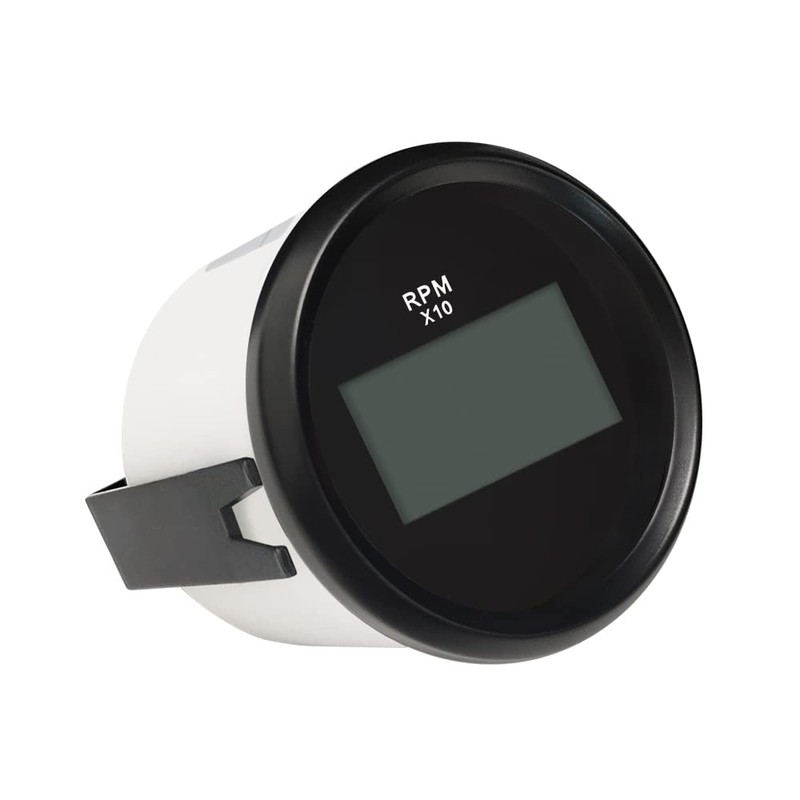 ELING Digital Tachometer with Hour Counter 9990RPM 52 mm 9-32