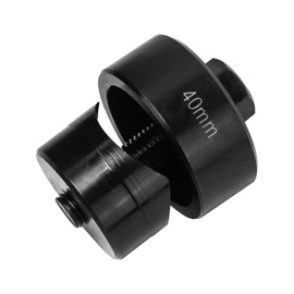 Sheet Metal Hole Punch Screw Hole Punch 40 mm Sheet Metal Punch Hole Cutter with Hex Adapter for Kitchen Faucets, Sink, Steel Plate, Stainless Steel, Metal