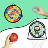 Velcro Dartboard Children with Basketball Hoop, 2-in-1 Dartboard Throwing Game