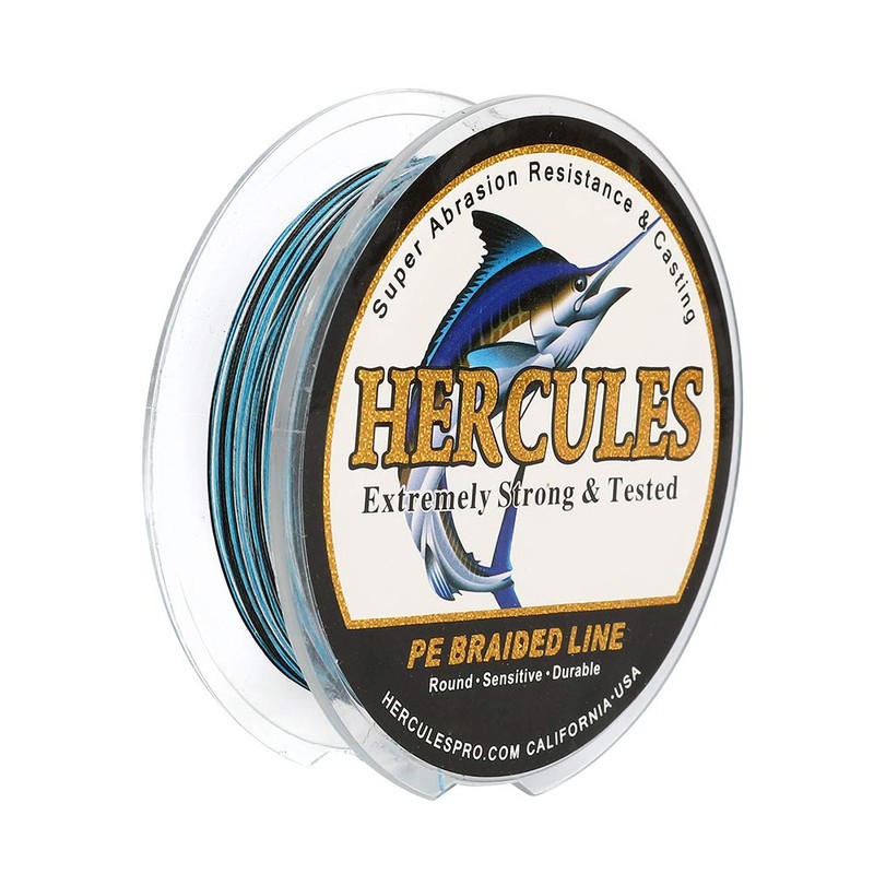 HERCULES PE Line Fishing Line, 8 Strands, 15 Colors, Strong