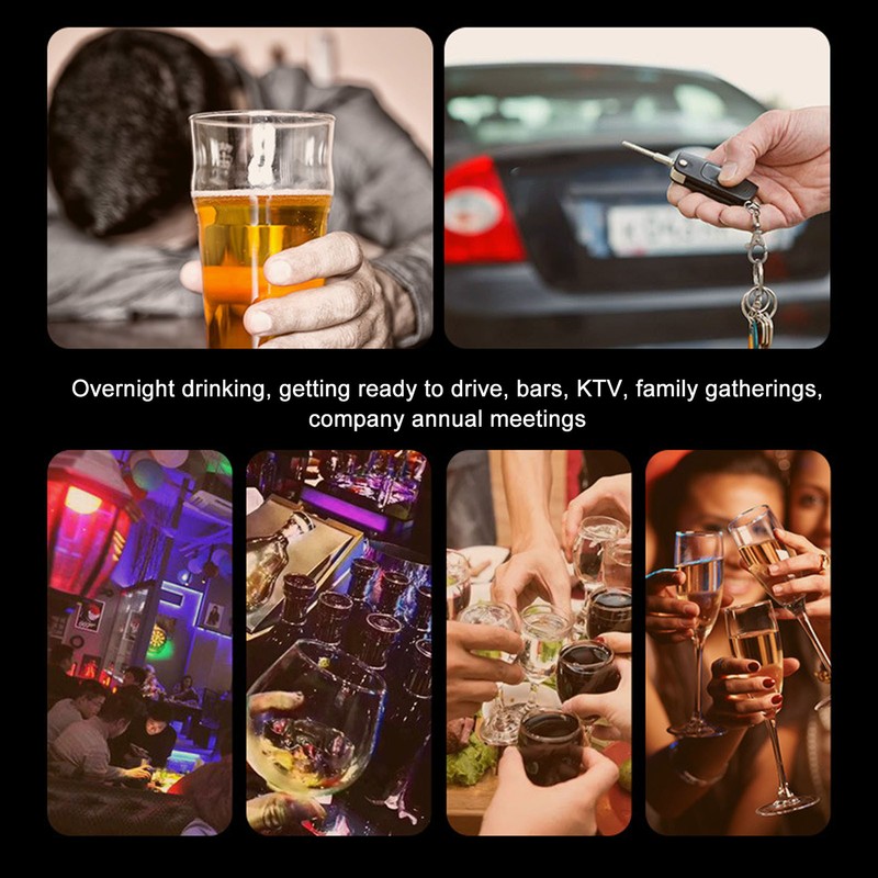 Portable Alcohol Tester Professional High Accuracy Sensitive LCD Digital Display