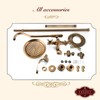 Gotonovo Exposed Antique Brass Shower System Set - 8" Rain