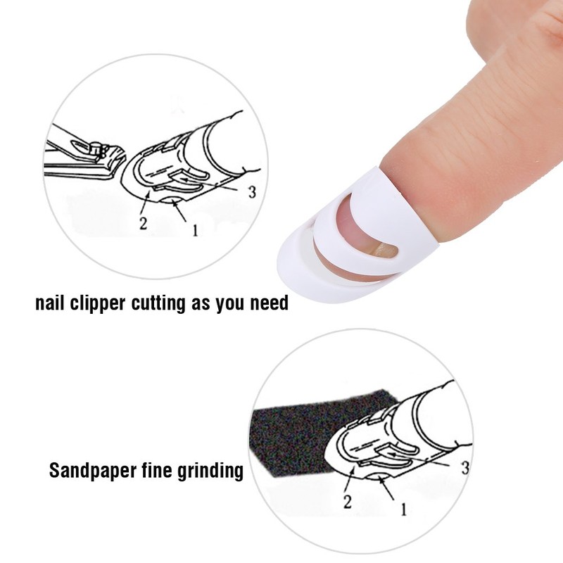 Guitar Finger Thumb Pick Protector,4Pcs Plastic DIY Finger Picks Protector