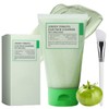 Pore-Clearing Green Tomato Clay Mask with Extract. Deep Cleanses, Dries
