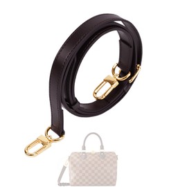 DGAZ Vachetta Leather Shoulder Strap for LV Speedy, Glossy brown