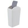 Cand 1 Pack Slim Trash Bin with Swing Lid, 3.5