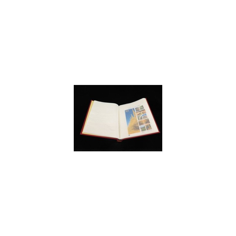 Stamp Sheet Book (Glassine Paper) (Red) JPS