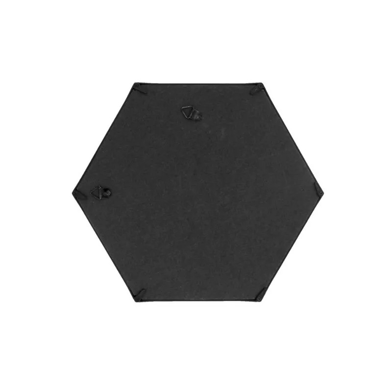 Mirror Black Hexagon Mirror 9inch Stackable