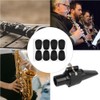 CREATCABIN 64Pcs Mouthpiece Cushions Saxophone Mouthpiece Pads 0.6mm Thick Black