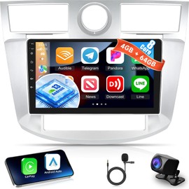 [4+64G] Android 13 Car Radio for Chrysler Sebring 2007-2010 - Wireless Carplay and Android Auto - 9 Inch 1280 * 720 IPS Touchscreen Car Stereo - DSP/WiFi/GPS Navigation/SWC + AHD Backup Camera