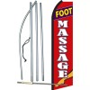NeoPlex Foot Massage Rd/Wht Swooper Flag Kit