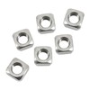 M5 Square Nut 304 Stainless Steel Thread Cutter (Pack of