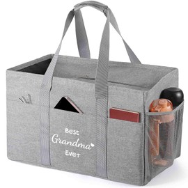 FURTOM Mother's Day Gifts for Grandma Gigi Nana Gifts for Grandma, Large Utility Foldable Reusable Grocery Shopping Bags