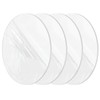 Sasylvia 4 Pcs White Round Hdpe Disc Sheet 6" Diameter