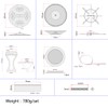 Alnicov Dobro Resonator Guitar Replacement Parts Cones Soundhole Screens Tailpiece