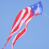 In the Breeze Patriotic Delta Kite with 19-1/2-Feet Flowing Tails