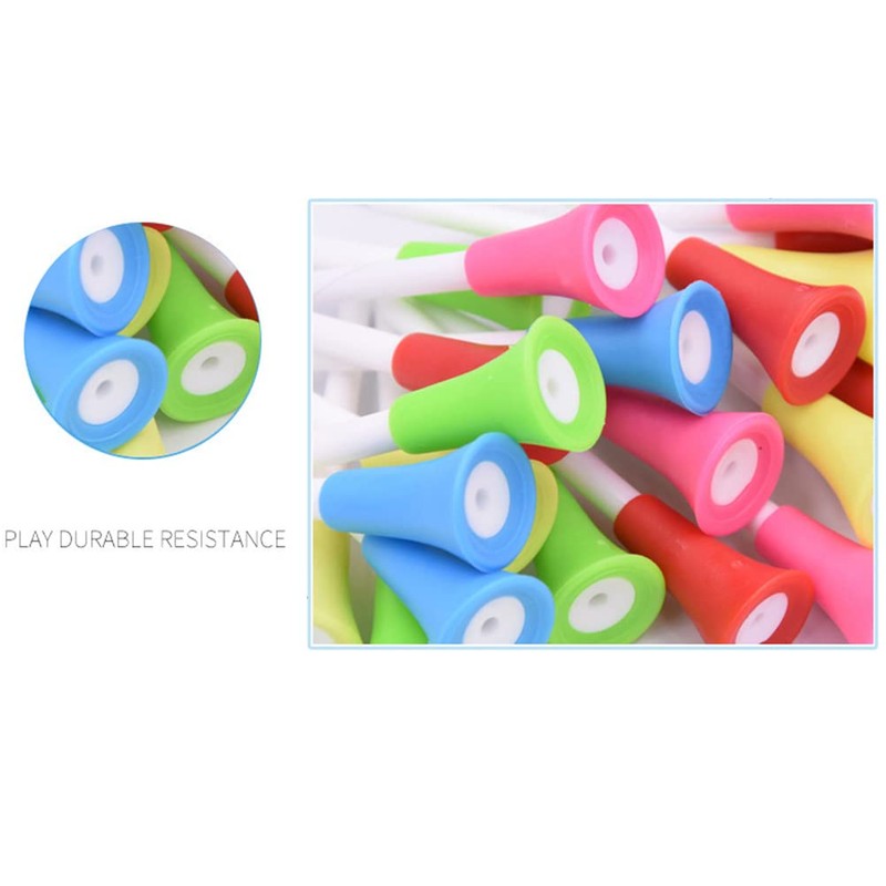 Golf Tee Hanger, 6Pcs Colorful Plastic Anti Lost Golf Tee