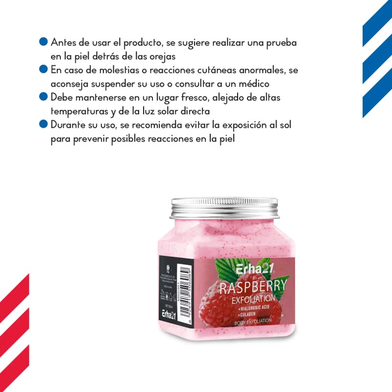 Exfoliante Corporal Frambuesa 350 ml Revitaliza y Suaviza