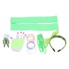 80s Earring Neon Headband Set Accessories Silicone Light Bracelets Headband