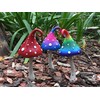 GlitZGlam Miniature Mushroom for The Fairy Garden - Red Robin