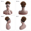 YAMEL Afro Puff Drawstring Ponytail Medium Bun Extensions Light Chestnut