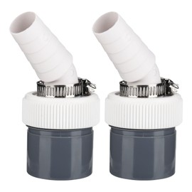 Washing Machine Drain Adapter, Washing Machine Connection Input Diameter 18-24 mm and Pipe Diameter 40 mm, for Connection Dishwasher Washing Machine Drain Hose Pack of 2