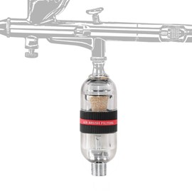 SAGUD Airbrush New Premium Airbrush In-Line Mini Air Filter Air Brush Water Moisture Oil Trap Separator Kit, Connects onto Airbrushes and Hoses with 1/8” Threads