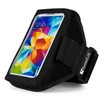 SumacLife Nylon Neoprene Large Size Smartphone Armband with Headphone Strap