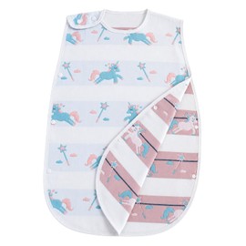 Libaby Sleeper, Gauze, 100% Cotton, Baby, Newborn, 6-Layer Gauze, Baby, Kids, Spring, Summer, Autumn, Winter, All Seasons, Prevents Sleeping Cold, Night Sweating, Absorbent, Children, Sleeveless, B