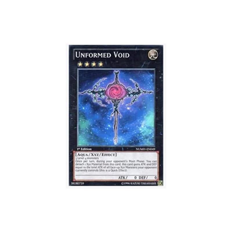 yugioh - Unformed Void NUMH-EN049 1st Edition Super Rare -