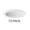 Juno 12-Pack Juno Lighting V4034 Wwh 4″ Round Baffle Trim
