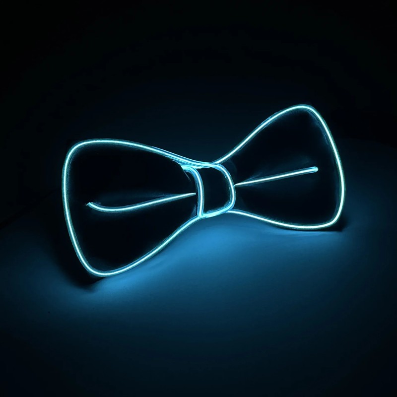 LED Light Up Suspenders with Bow Tie – Party Costume