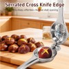 PJLJY Stainless Chestnut Cutter Tool with 2 Finger Protectors and