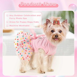 Dog Dress Spring Dog Clothes for Small Dogs Girl Puppy Princess Tutu Cute Dog Tulle Dresses Pet Clothes Cat Apparel Doggie Outfits