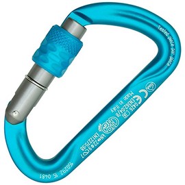 KONG Argon Carabiner Screw S, Turquoise/Grey/Turquoise, FERRULE