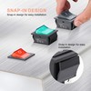 APIELE 3Pcs 2 Position Rocker Toggle Switch ON/Off AC 125V/20A
