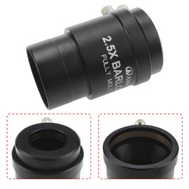 Alstar 2" 2.5X Barlow Lens - Allows The Use of Both 2" and 1.25" Eyepieces