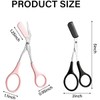GRAYSPCE Eyebrow Trimmer Scissors, with Comb Professional Eyebrow Comb Scissors