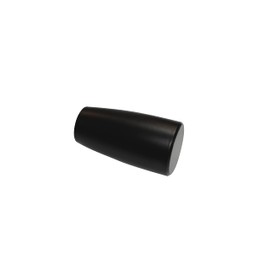 GARDINIA 2 x Gala Chicago Series Curtain Pole End Pins Metal Matt Black Diameter 20 mm