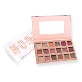 Paleta Sombras Nude New 18 Tonos Rosas Dorado Ocres Con Espejo