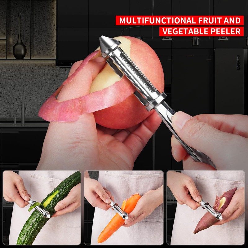 MAD SHARK Ultra Sharp Vegetable Peeler for Kitchen - 10