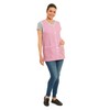 Ladies Gingham Buttons Through Design Piping Tabard Apron Overalls Front