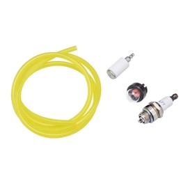 Cancanle Primer Bulb Fuel Hose Line Filter Spark Plug Kit For Husqvarna Craftsman Mcculloch Chainsaw Trimmer Blower