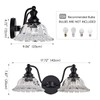 XIEDUN Farmhouse Bathroom Light Fixtures Black Vanity Lights for Bathroom